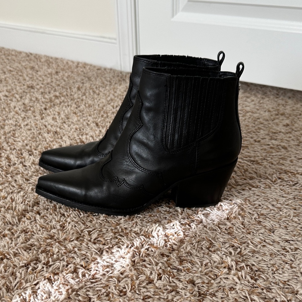 Sam Edelman Winona Black Ankle Booties 8